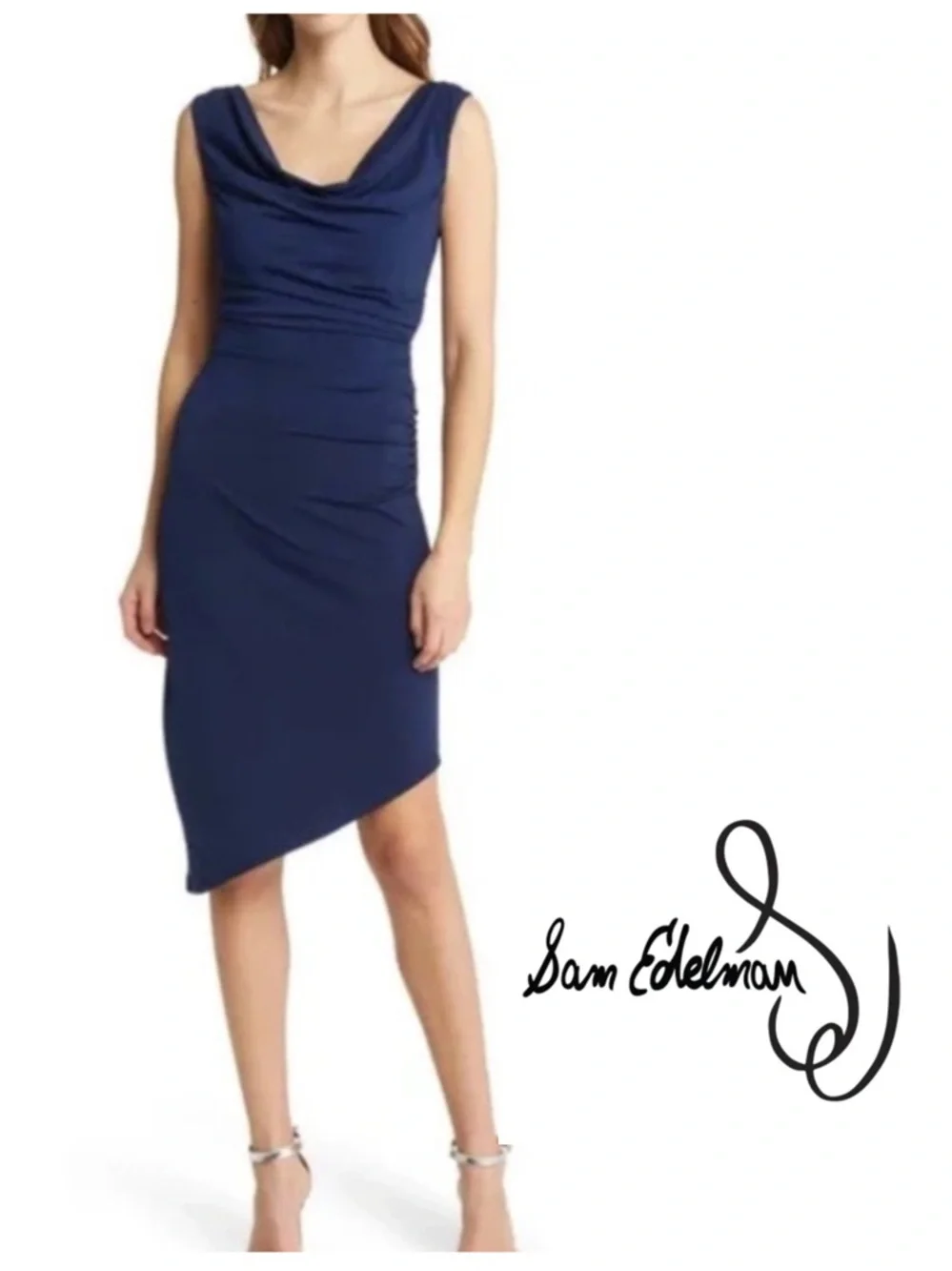 sam edelman ruched midi dress Nordstrom Side Ruched Knit Midi Dress in Red Jazzy at Nordstrom, Size X-Small